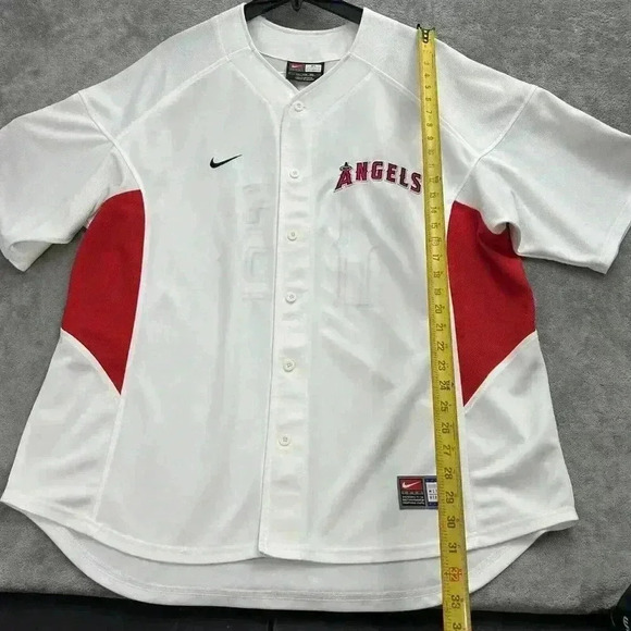 Vintage Nike Jersey Mens XXL Garret Anderson #16 Anaheim Angels MLB White Stitch - Picture 3 of 13